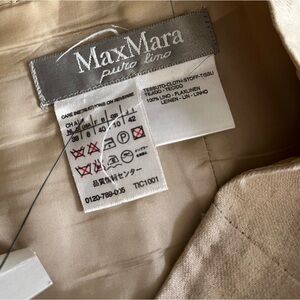 MAXMARA Vintage 100% linen cream colored skirt size 8
